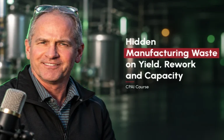Geoff Ellis, CPAI course session on hidden manufacturing waste