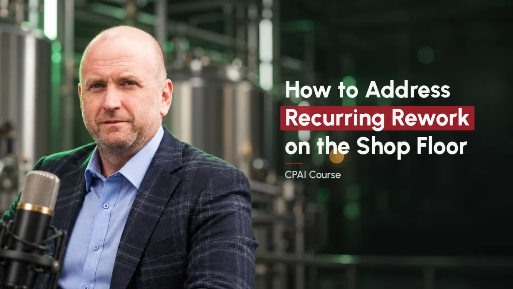 Matthew Wright, CPAI course session on recurring rework